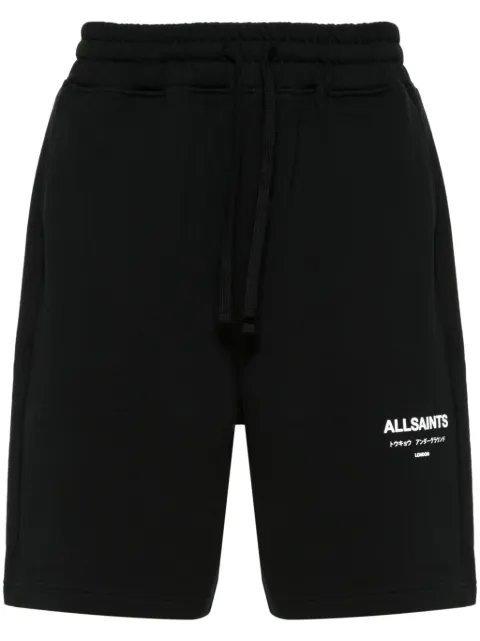 AllSaints Undergound cotton track shorts Black UNDERGROUNDMG256Y