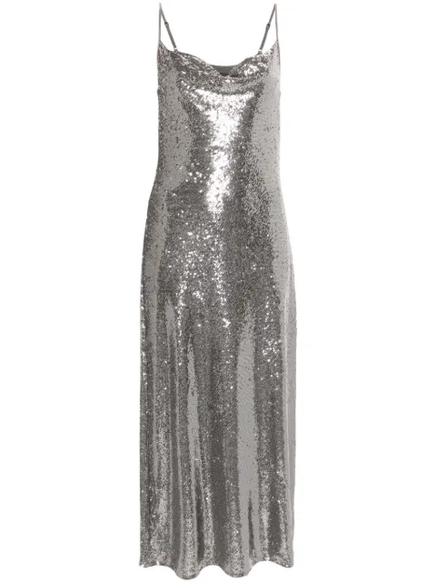 AllSaints Hadley sequin-design mini dress Silver HADLEYWD167Z