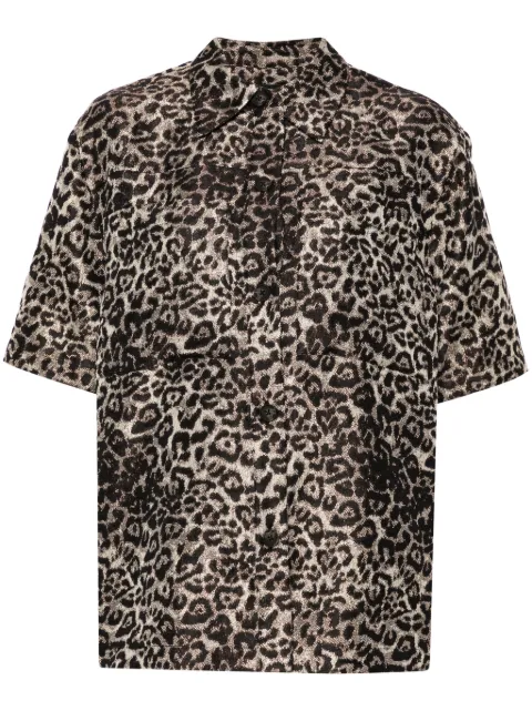 AllSaints Jemi Leppo jacquard shirt Black JEMIWT063Z