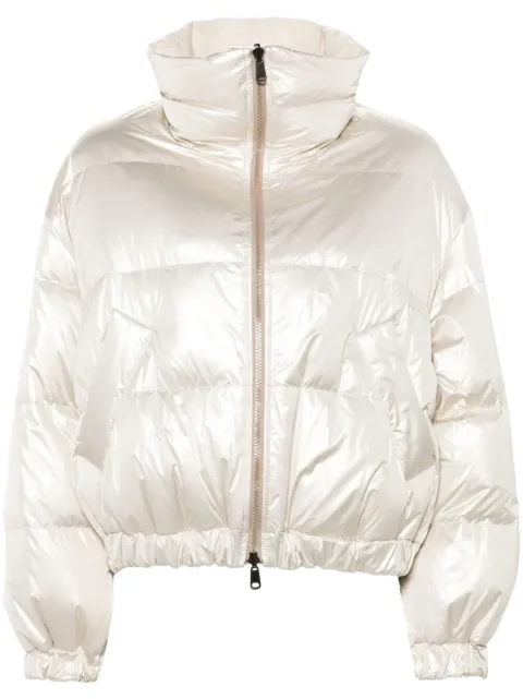 Brunello Cucinelli zip-up puffer jacket White ML1597927C130