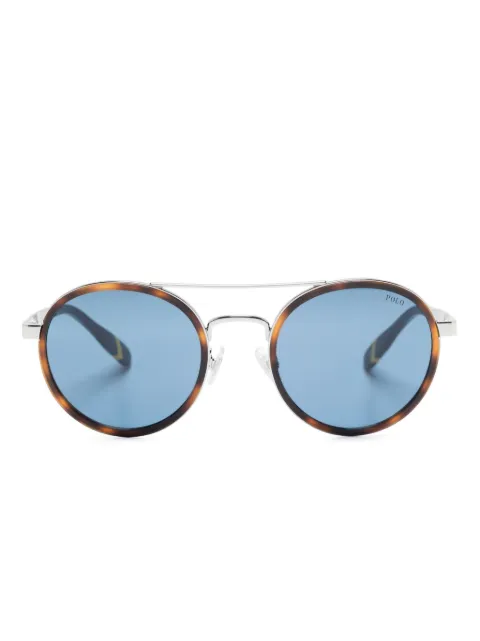POLO RALPH LAUREN EYEWEAR round-frame sunglasses Silver PH3150