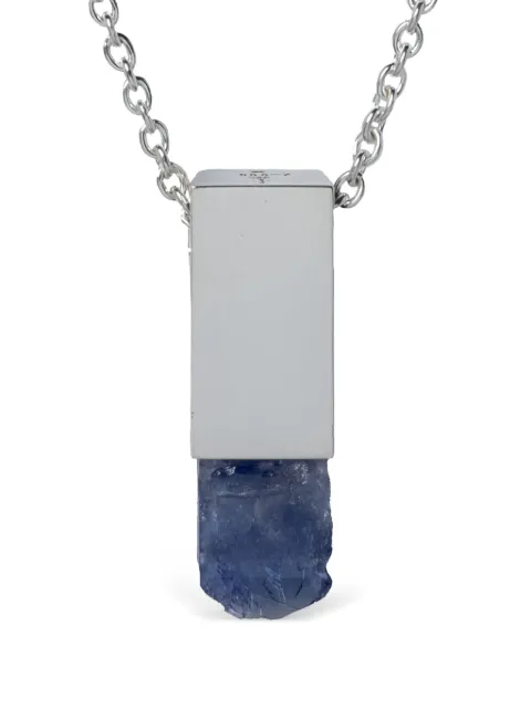 Parts of Four Talisman Cuboid necklace Silver Z988PATAN