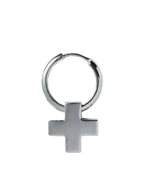 Parts of Four cross-charm hoop earring Silver 24352PA
