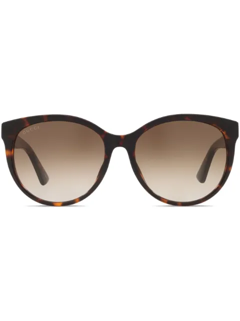 Gucci Eyewear oval-frame sunglasses Green GC0022574402D1