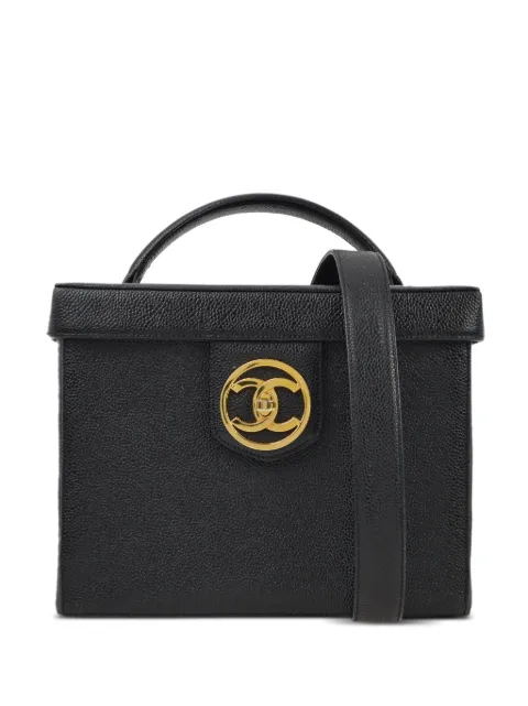 CHANEL Pre-Owned 1995 Vanity two-way bag Black 3337443