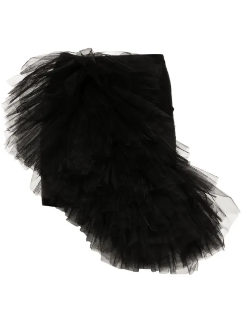Alchemy x Lia Aram tulle-insert mini skirt Black LIA655