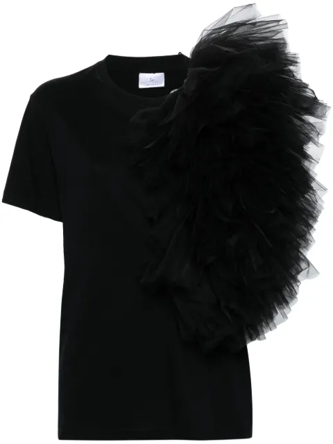 Alchemy x Lia Aram ruffled T-shirt Black LIA657