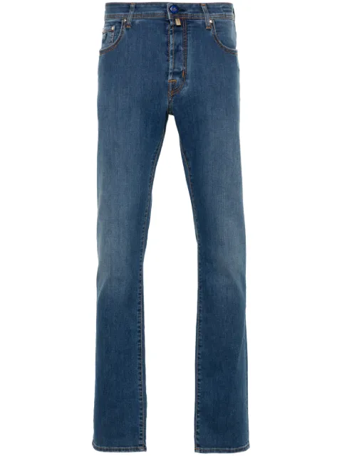 Jacob Cohën logo-patch jeans Blue UQE0435S3623