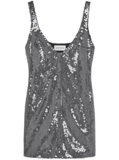 16Arlington sequin mini dress Silver D454PW24