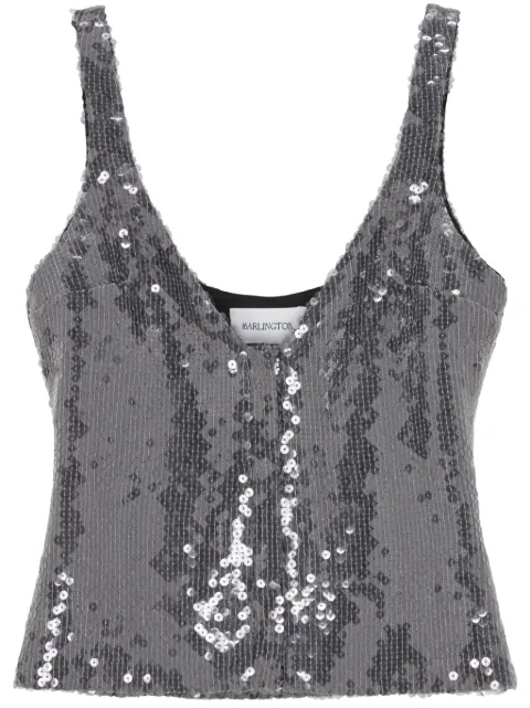 16Arlington Devereau sequin-embellished top Silver T286PW24