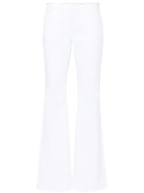 Givenchy raw-cut detail low-rise flared jeans White BW514L5YB4