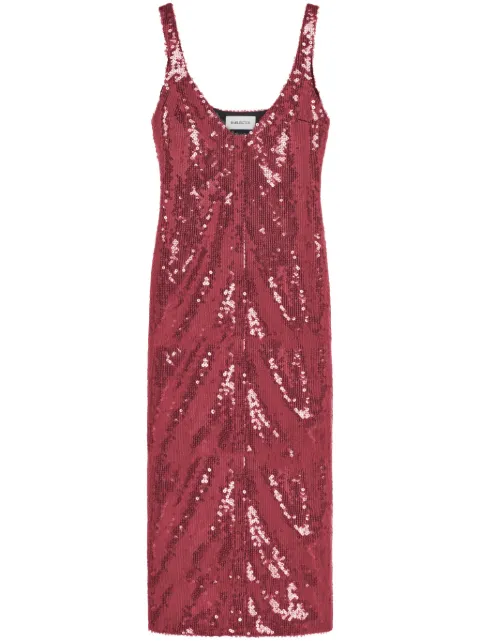 16Arlington Kal sequinned midi dress Red D451PW24