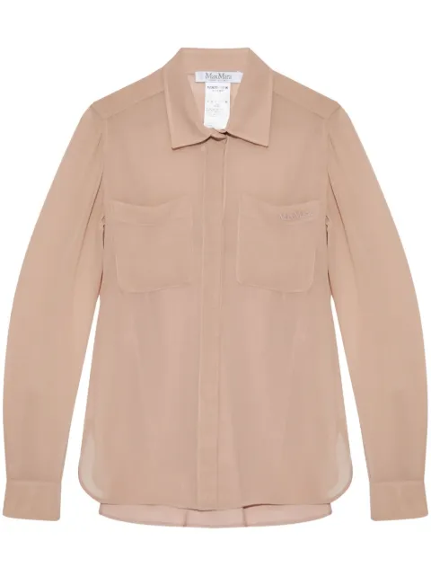 Max Mara Ercole silk shirt Neutrals 2421266011600