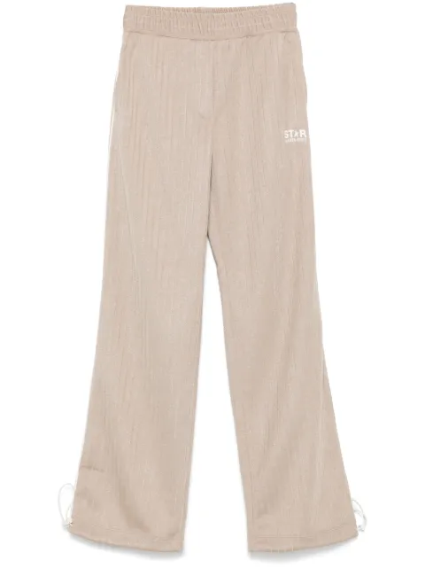 Golden Goose logo-print track pants Neutrals GWP02022P001653