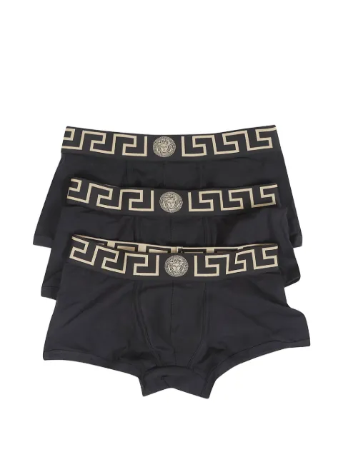 Versace cotton-jersey trunks 3-pack Black AU103261A10011