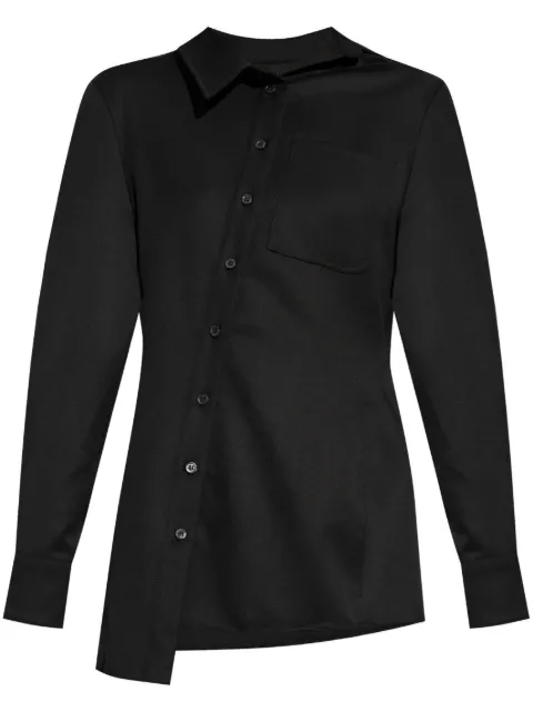 Jacquemus asymmetric long-sleeve shirt Black 243SH0621333990