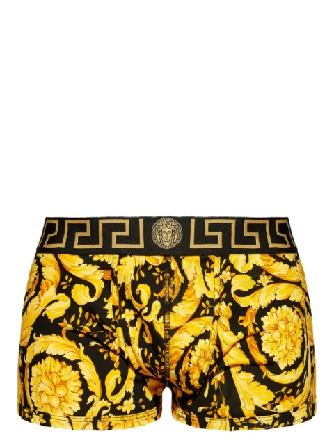 Versace Barocco print Greca-border boxers Yellow 10009571A11188
