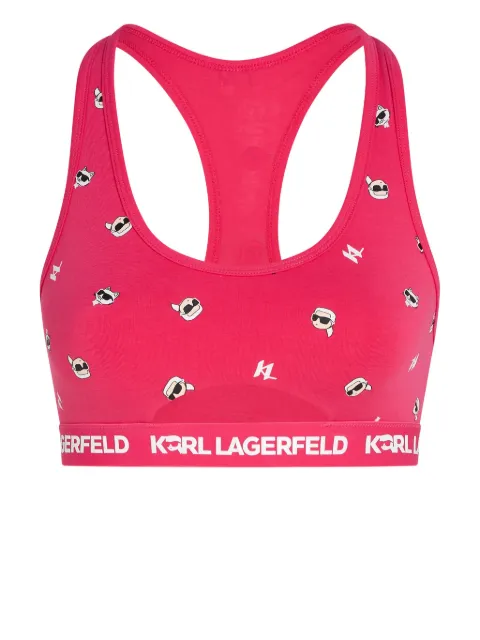 Karl Lagerfeld Ikon Peephole bralette Pink 245W2117797