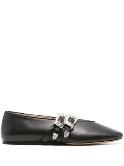 Le Monde Beryl Claudia leather ballet shoes Black CLALEABLA