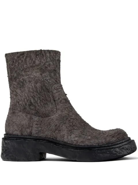 CamperLab Vámonos textured-finish ankle boots Grey A700012009