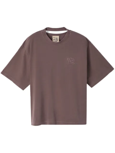 CamperLab logo-embroidered cotton T-shirt Brown AU00002007