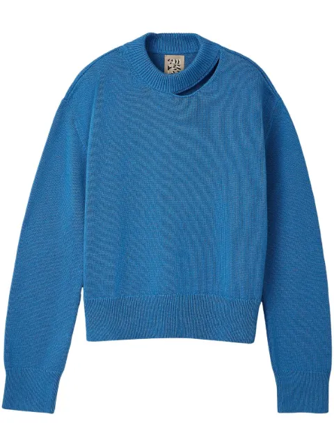 CamperLab distressed knit sweater Blue AU00011001