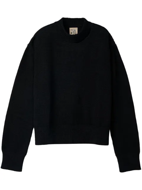 CamperLab distresssed knit sweater Black AU00011002