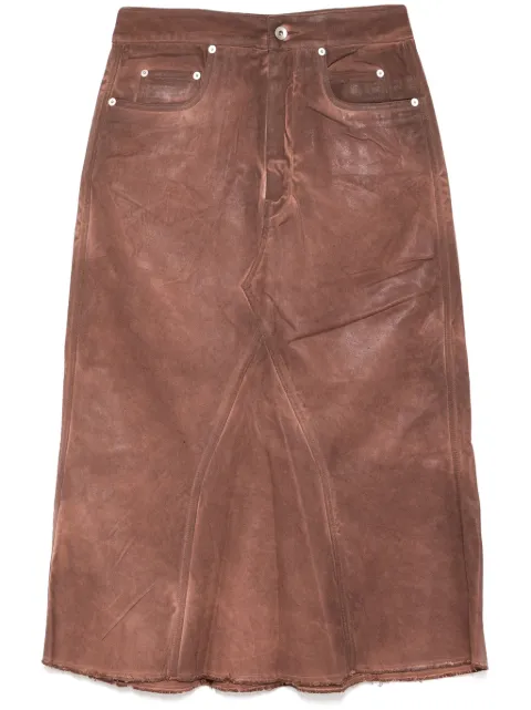 Rick Owens DRKSHDW denim skirt Neutrals DS02D2345DCF