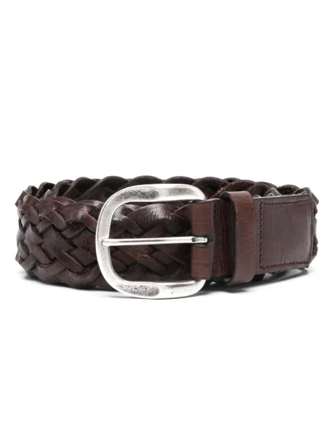 Golden Goose Woven leather belt Brown GMA00649A000130