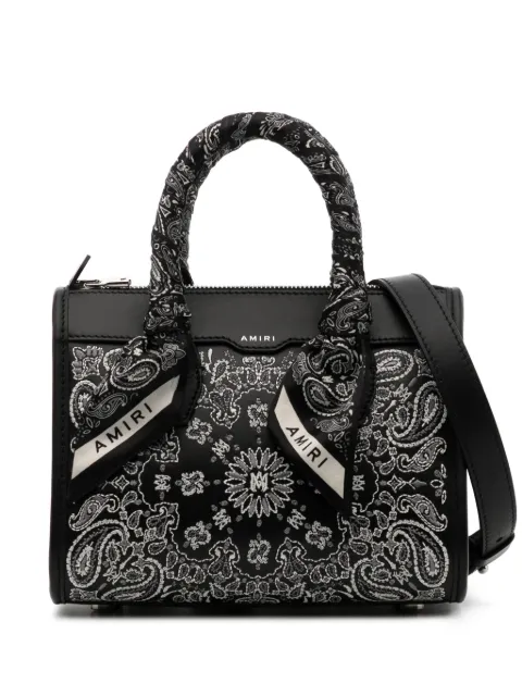 AMIRI micro Bandana Triangle tote bag Black BGTH1012BL
