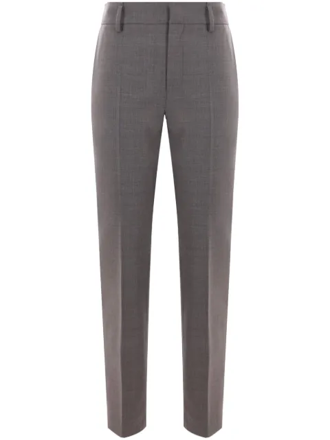 Brunello Cucinelli mélange-effect tailored trousers Grey M0W07P8584C010