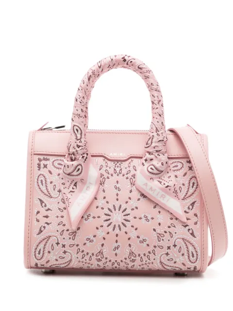AMIRI Bandana Micro Triangle crossbody bag Pink AWBGTH1012