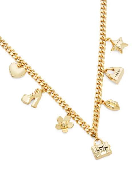Marc Jacobs mini-icon charm necklace Gold 2R4JNC001J37970