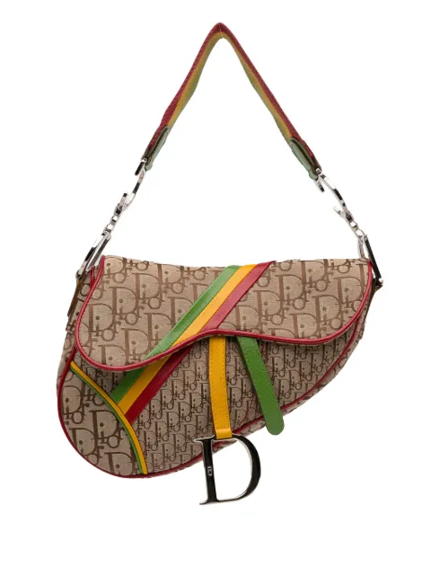 Christian Dior Pre-Owned 2004 Diorissimo Rasta Saddle shoulder bag Brown R7VHE4RBQ62HPB7E