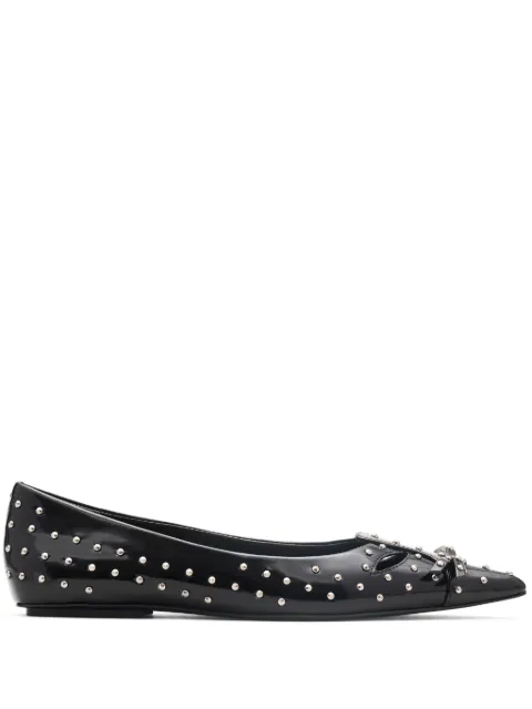 Marc Jacobs 'The Glam Studs Kat' ballet flats Black 2F4FFL001F10001
