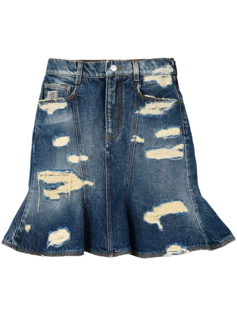 Marc Jacobs The Rip&Repair Fluted mini skirt Blue 2F4RSK002D15491