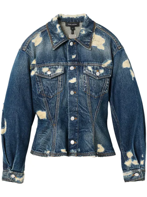 Marc Jacobs distressed denim jacket Blue 2F4RJC002D15491
