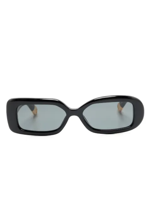 Jacquemus Les Lunettes Rond Carré asymmetric sunglasses Black JAC11C1SUN
