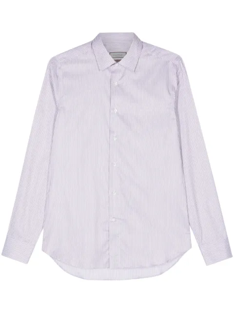 Canali striped shirt Red GR03306NCLX0A1