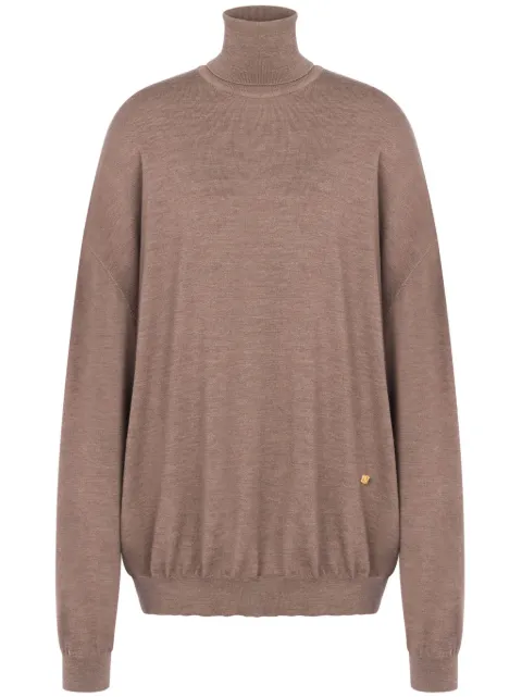 Moschino wide-sleeves virgin wool jumper Neutrals J09075401