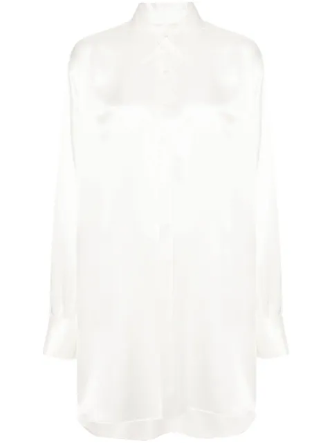 Maison Margiela silk satin shirt White S51DT0015S78059