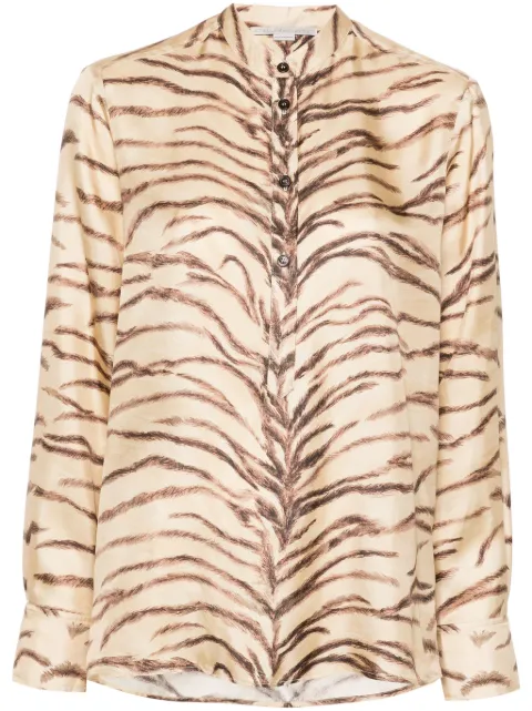 Stella McCartney tiger-print shirt Neutrals 6200393ES210