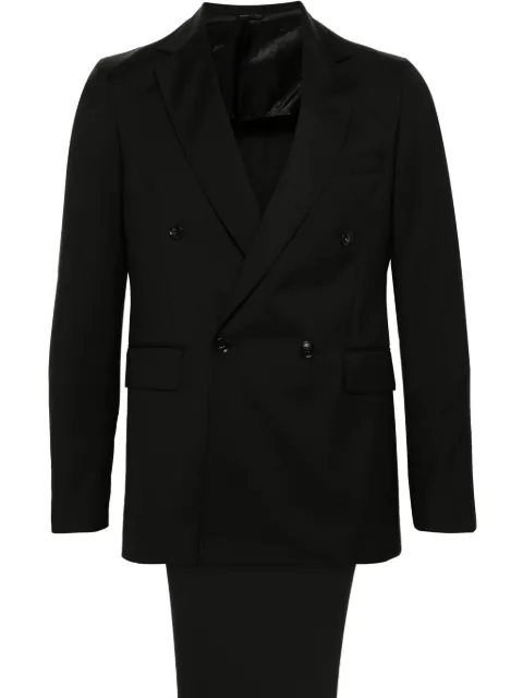 Ungaro double-breasted wool suit Black U5035A5198