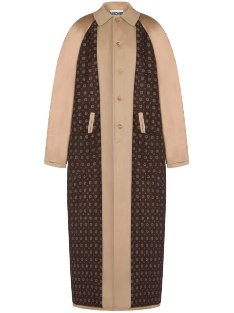 Moschino single-breasted coat Neutrals A06025420