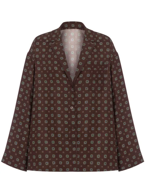 Moschino Silk Shirt Brown A02055455