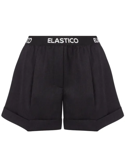 Moschino pleat detailing virgin wool shorts Grey A03275417