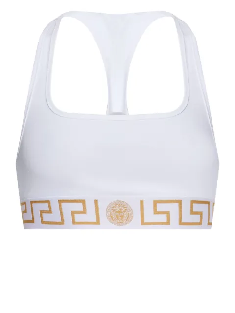 Versace cotton-jersey bralette White AUD010391A10011