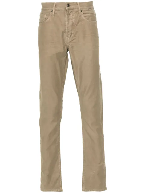 TOM FORD mid-rise slim-fit trousers Neutrals DPS001DMC012S23
