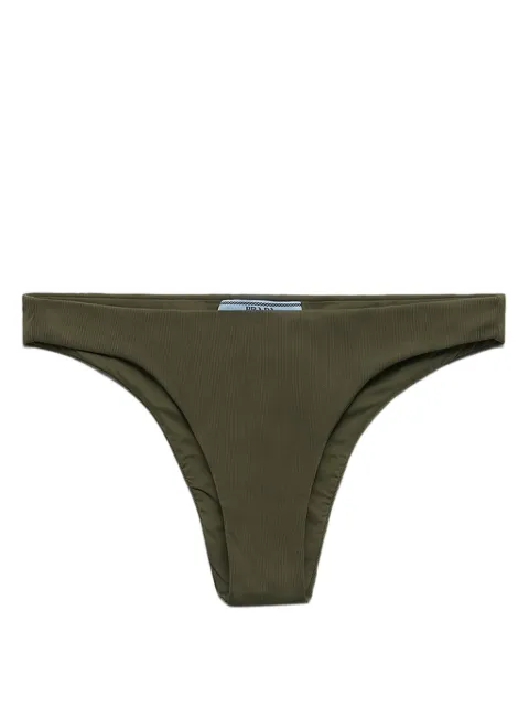 Prada fine-ribbed bikini bottom Green 70210S2311YW2