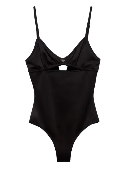 Prada interlock fabric one-piece swimsuit Black 70190S23113SV